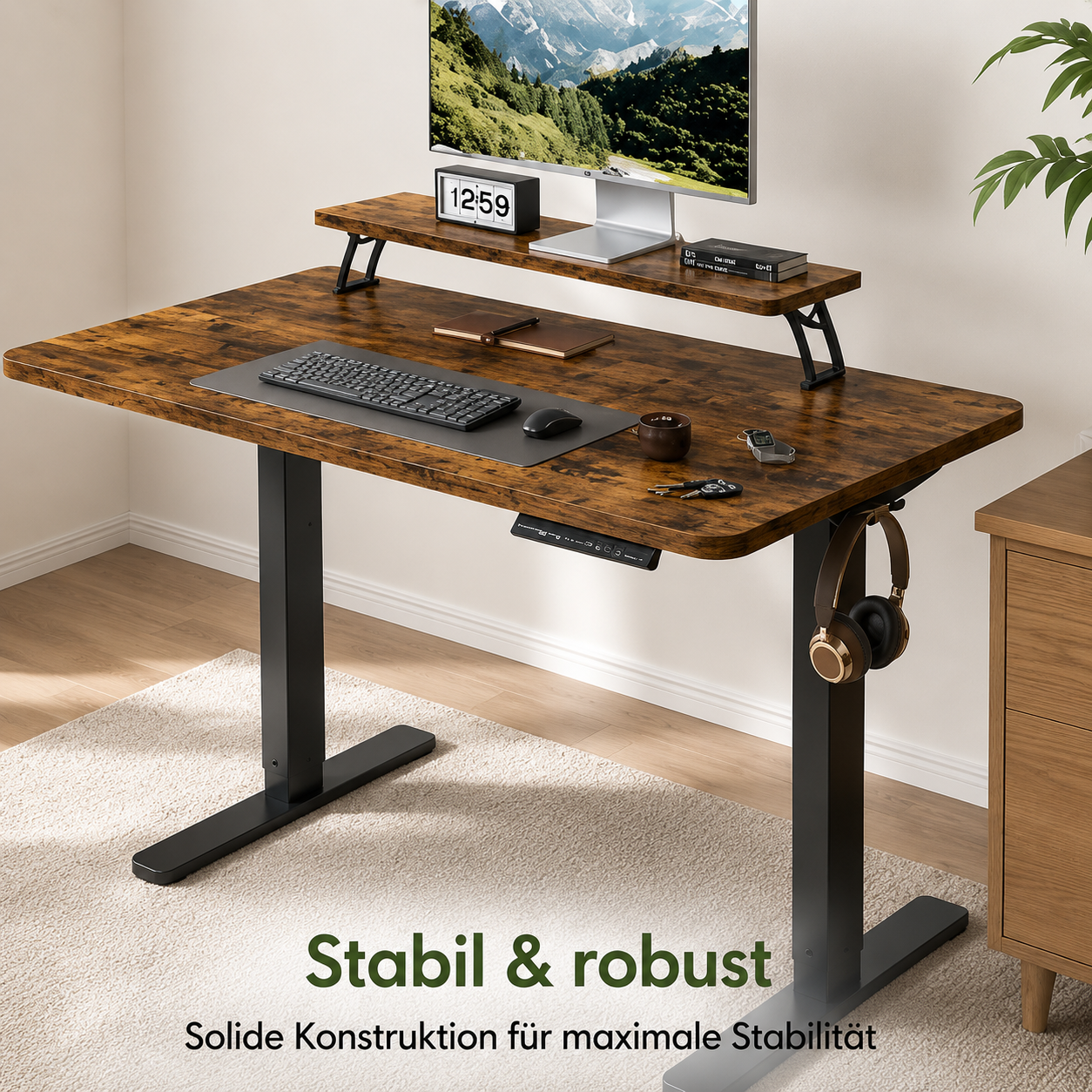 Ergonomischer Schreibtisch 120x60 cm