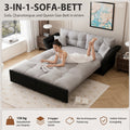 3-in-1 Velours-Sofa