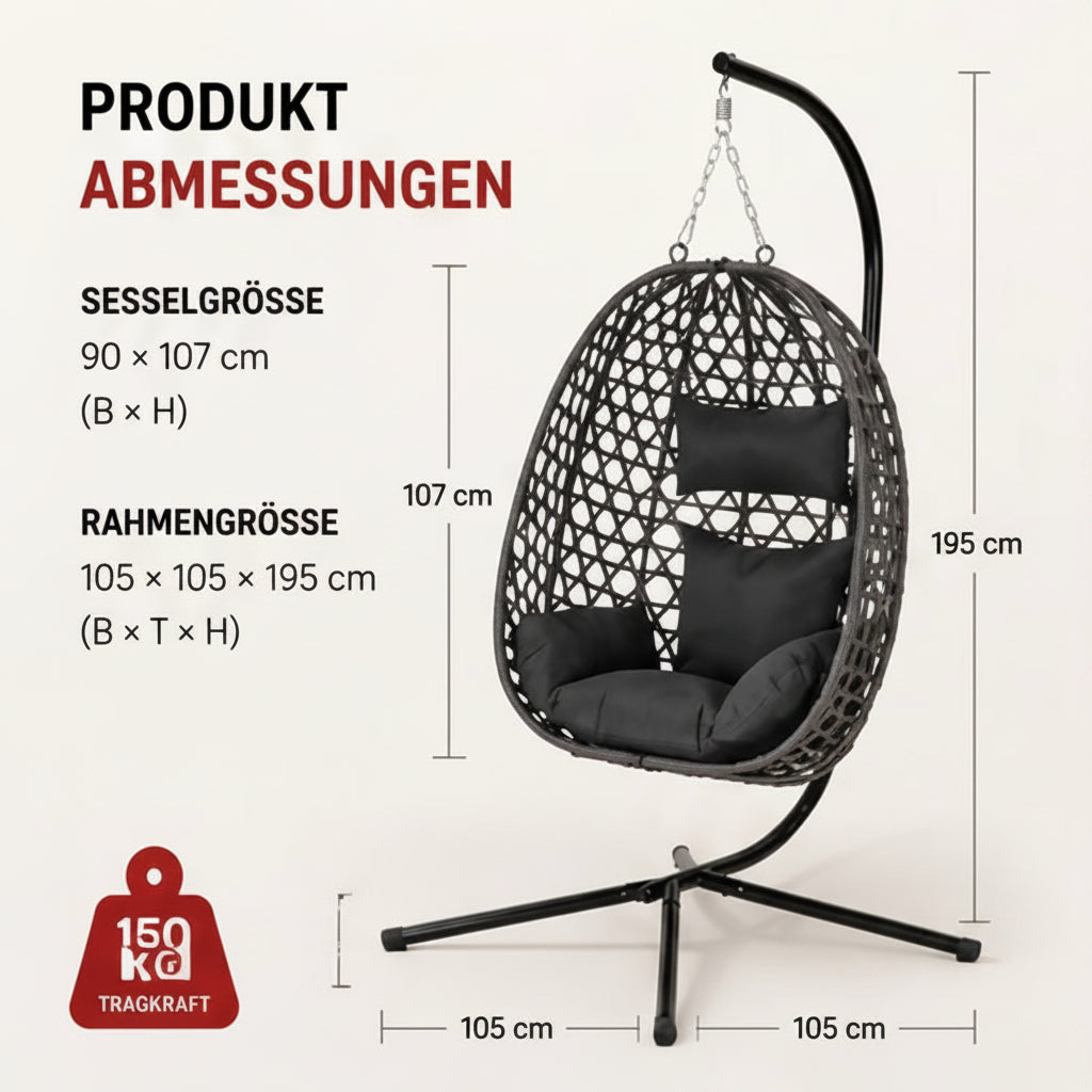 Luxury Hängessel mit Gestell