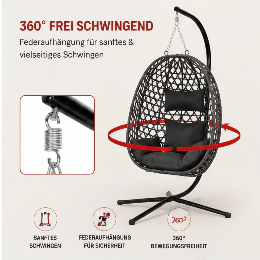 Luxury Hängessel mit Gestell