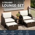 Premium 5-teiliges Rattan Lounge Set