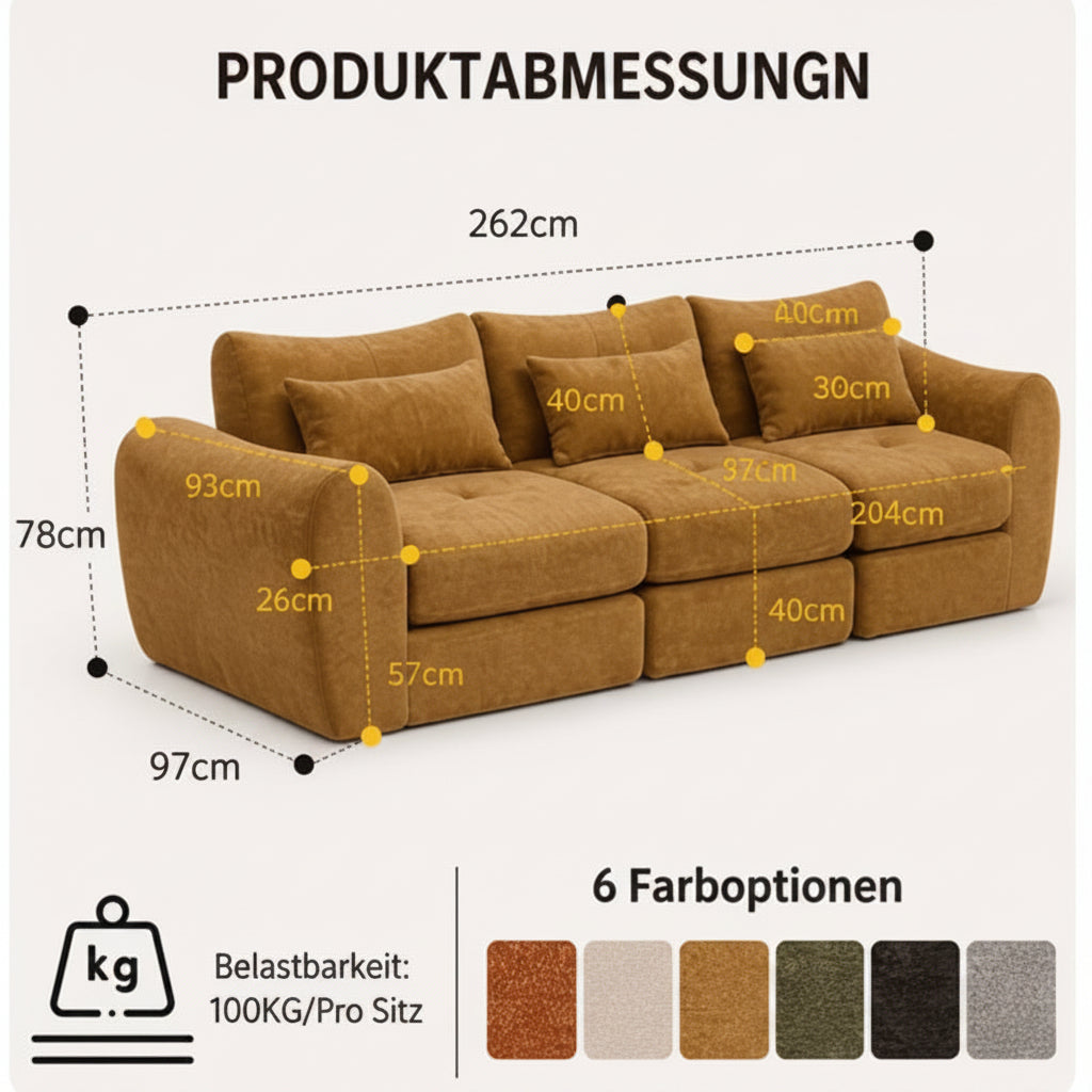 Chenille Designer Sofa