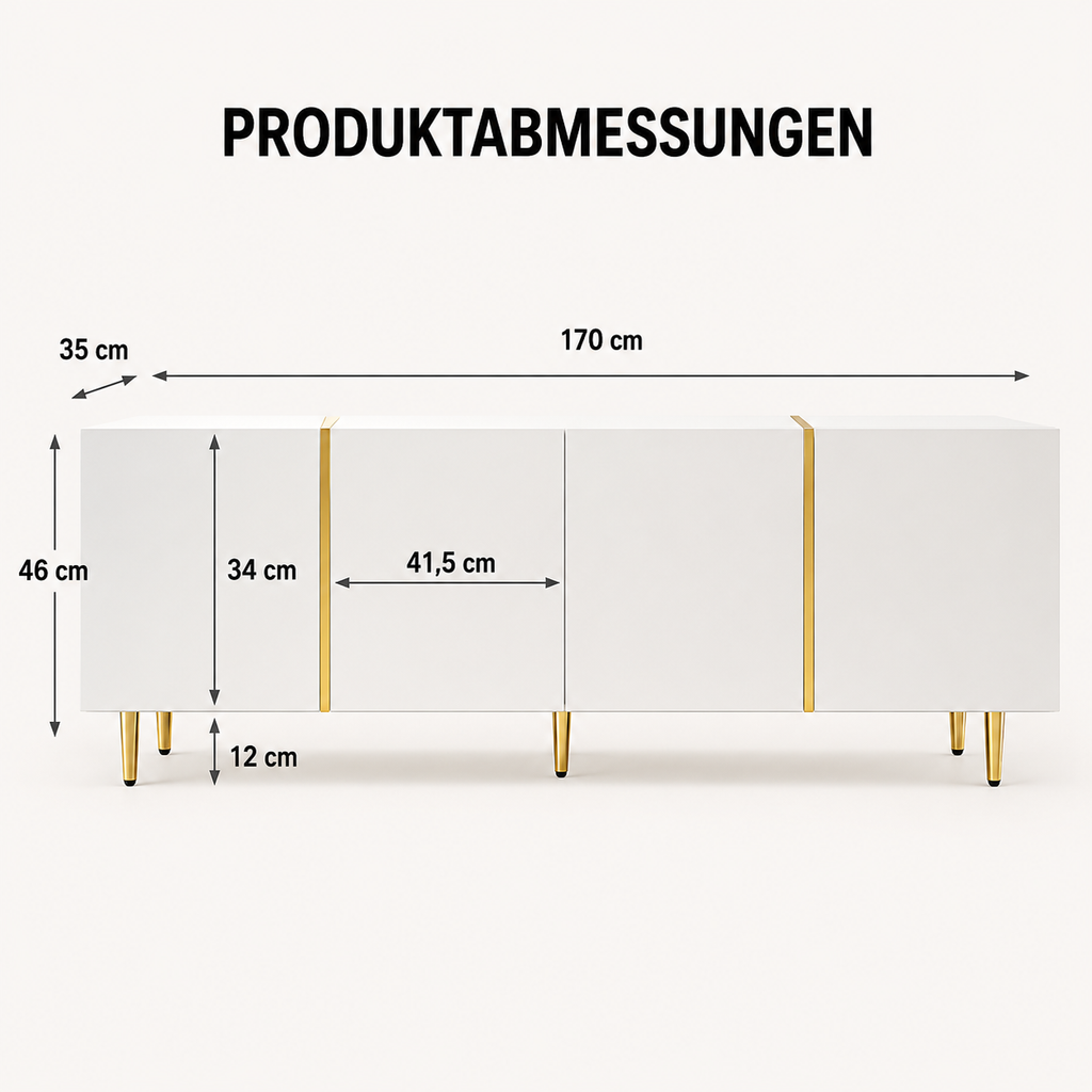 Modernes TV Lowboard inkl. Soft-Close