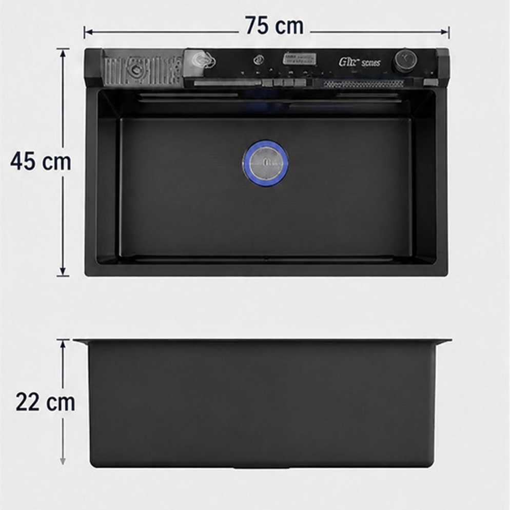 Premium Edelstahl-Wasserfall-Küchenspüle - Modernes Küchen Upgrade Set