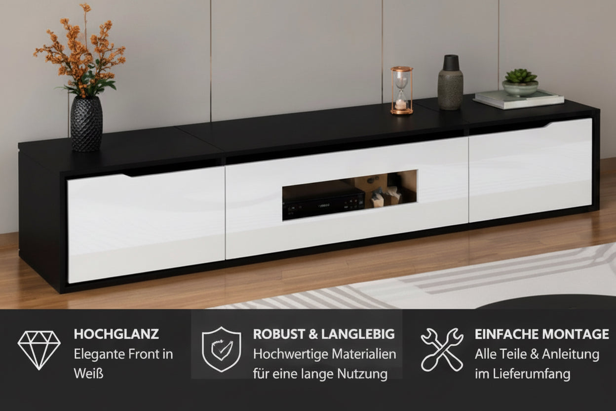 Schwebendes TV Lowboard 180cm