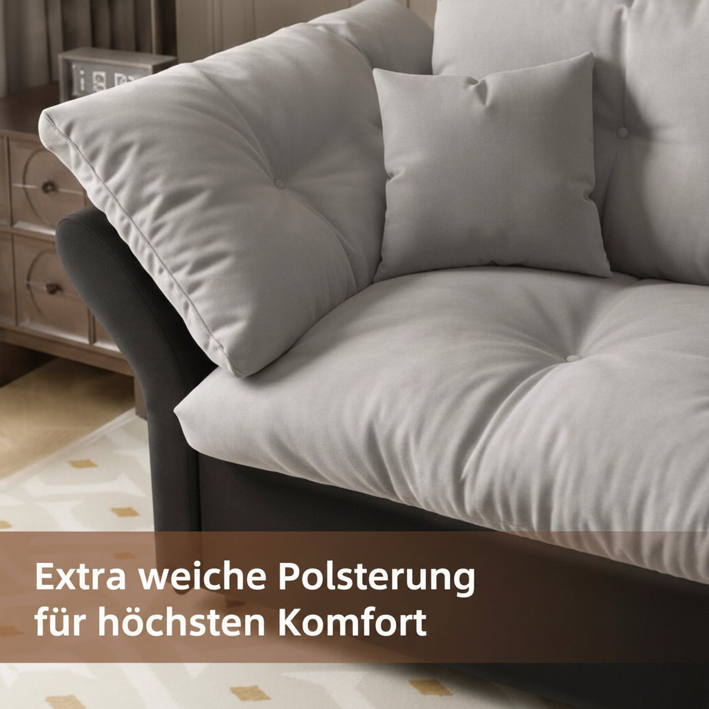 3-in-1 Velours-Sofa
