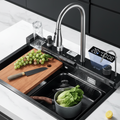 Premium Edelstahl-Wasserfall-Küchenspüle - Modernes Küchen Upgrade Set